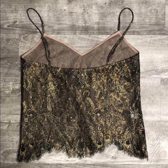 BCBG MaxAzria Mady Metallic Lace Camisole XS - Picture 7 of 7